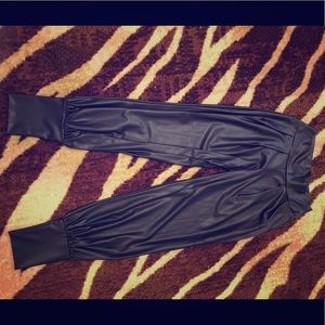 Loose Leather Parachute Pants!